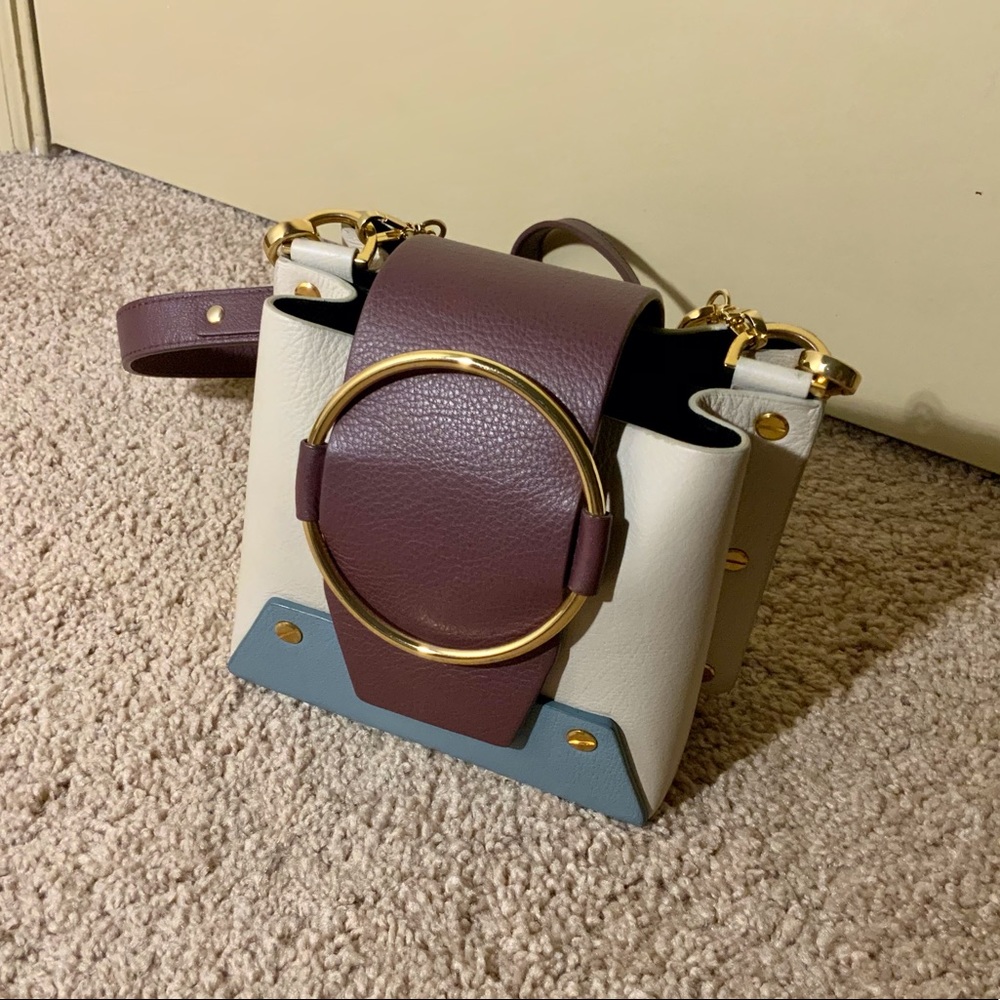 Yuzefi mini Delila Bucket Bag in Cream